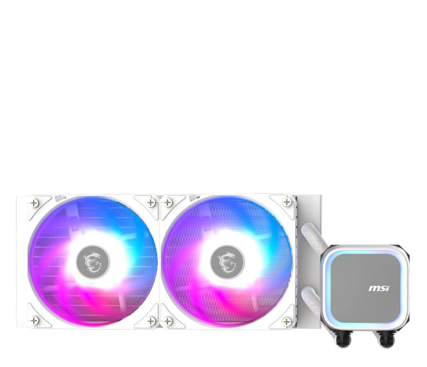 MSI MAG Core Liquid A13 240 White ARGB 2x120mm - 1293883 - zdjęcie 3